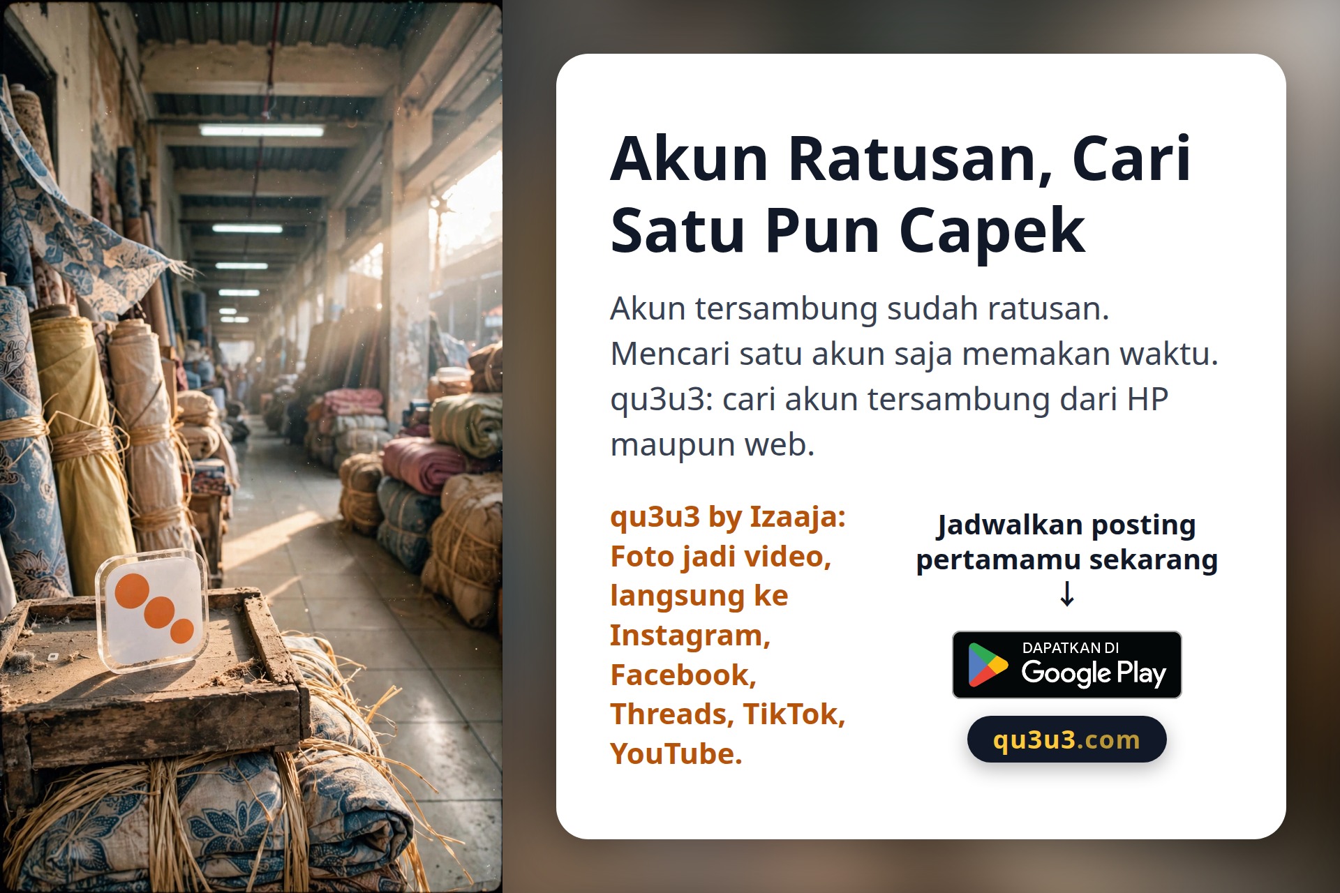 Akun Ratusan, Mencari Satu Saja Capek
