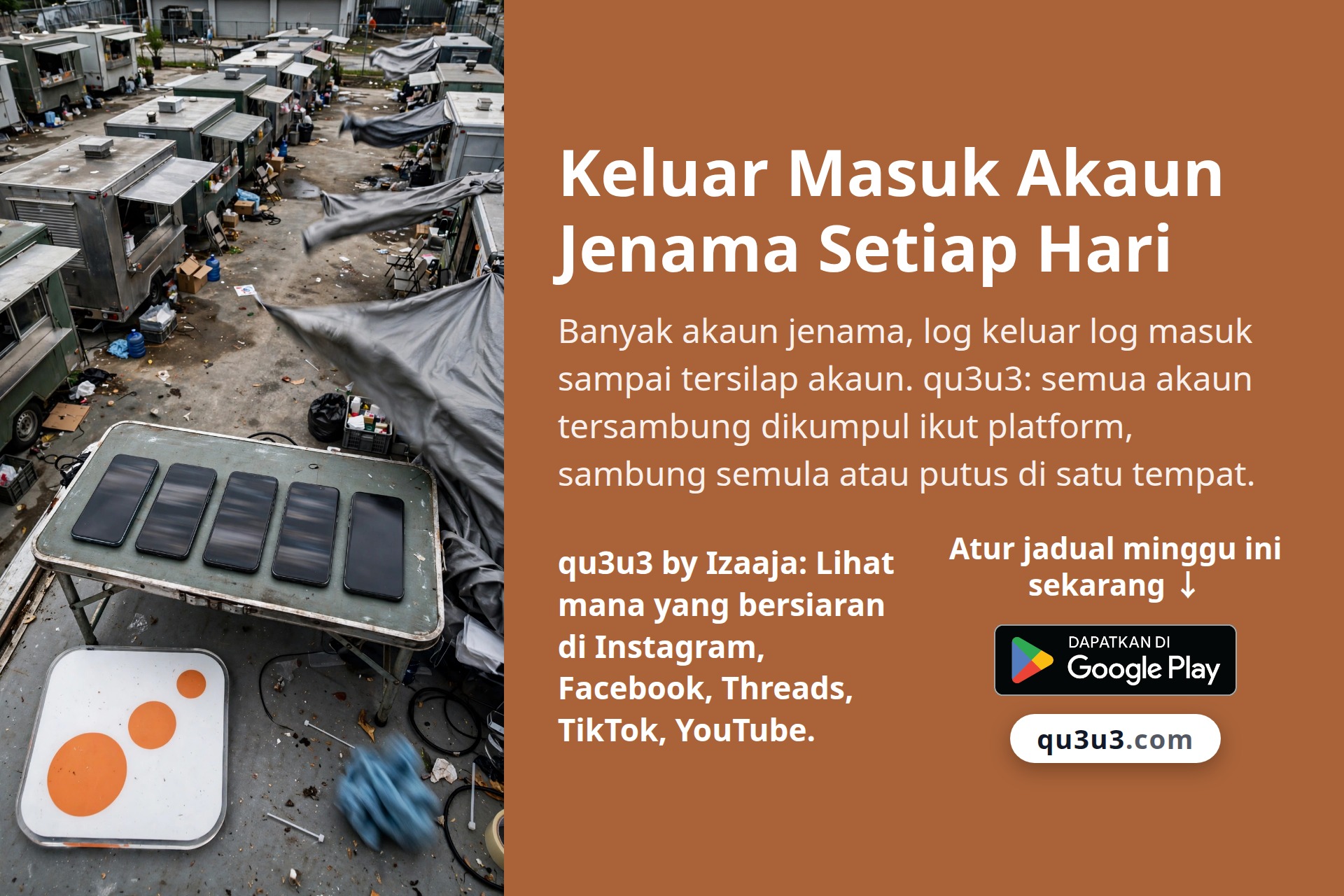 Keluar Masuk Akaun Jenama Setiap Hari