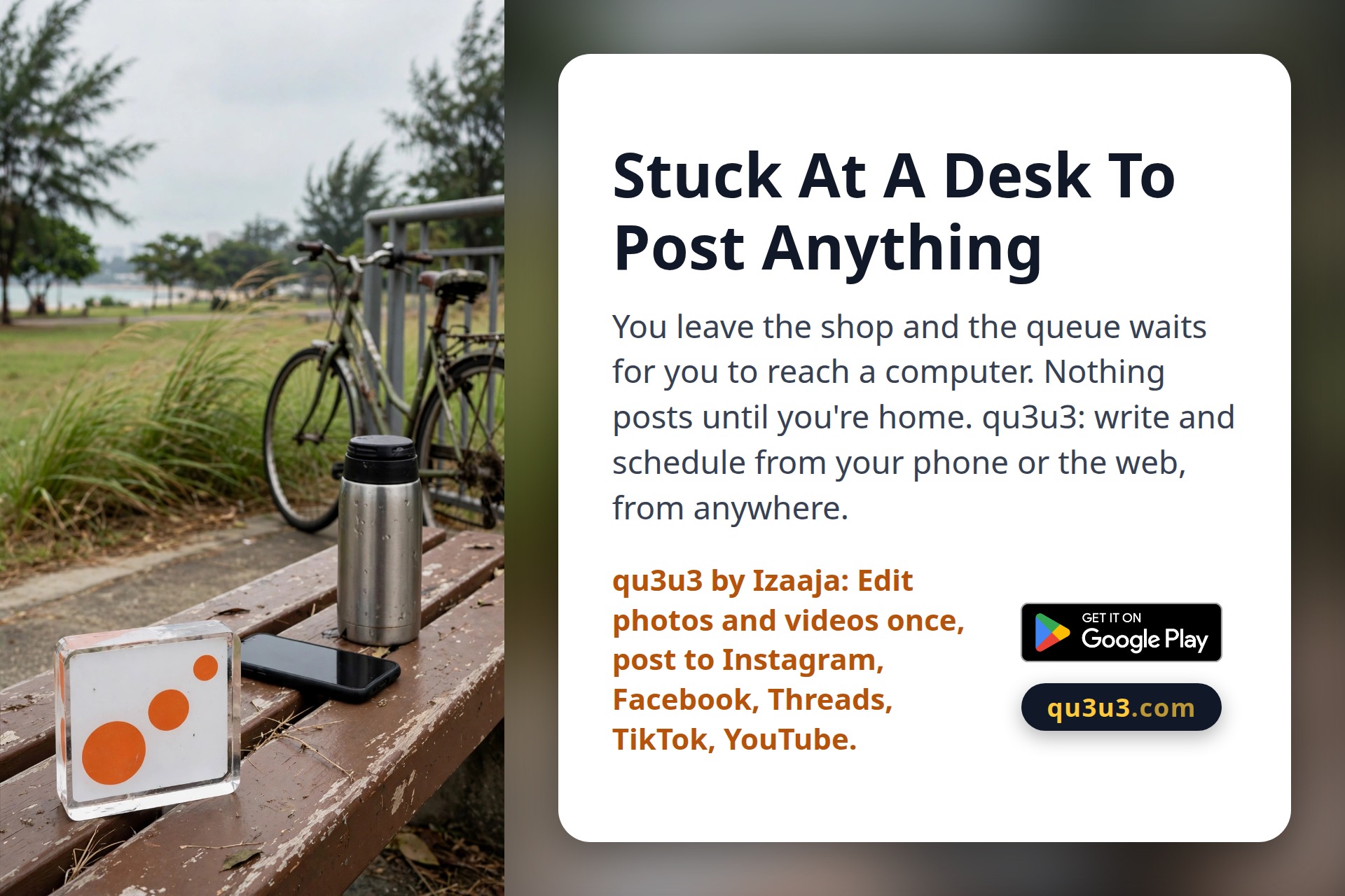 Stuck At A Desk To Post Anything