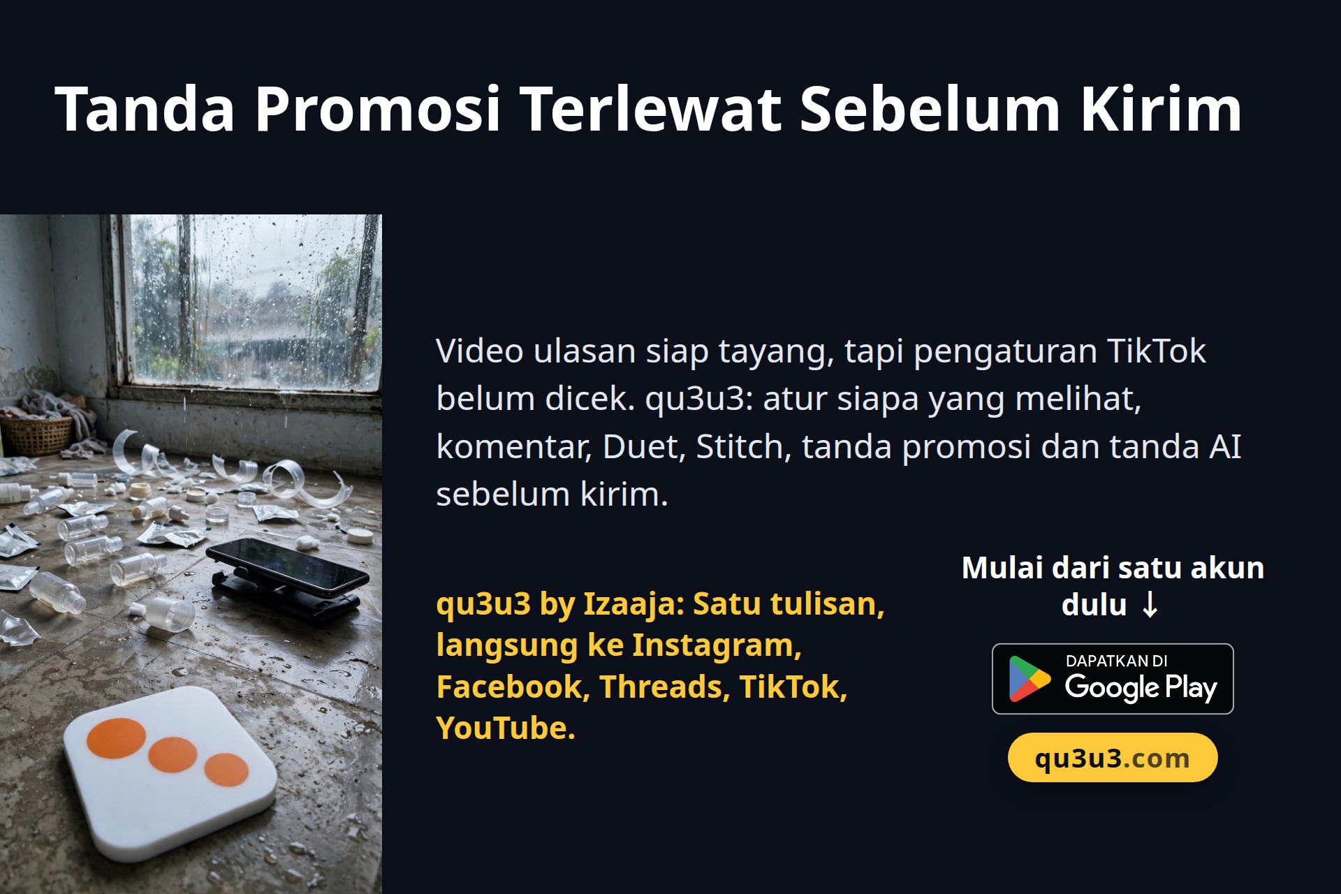 Tanda Promosi Terlewat Sebelum Kirim