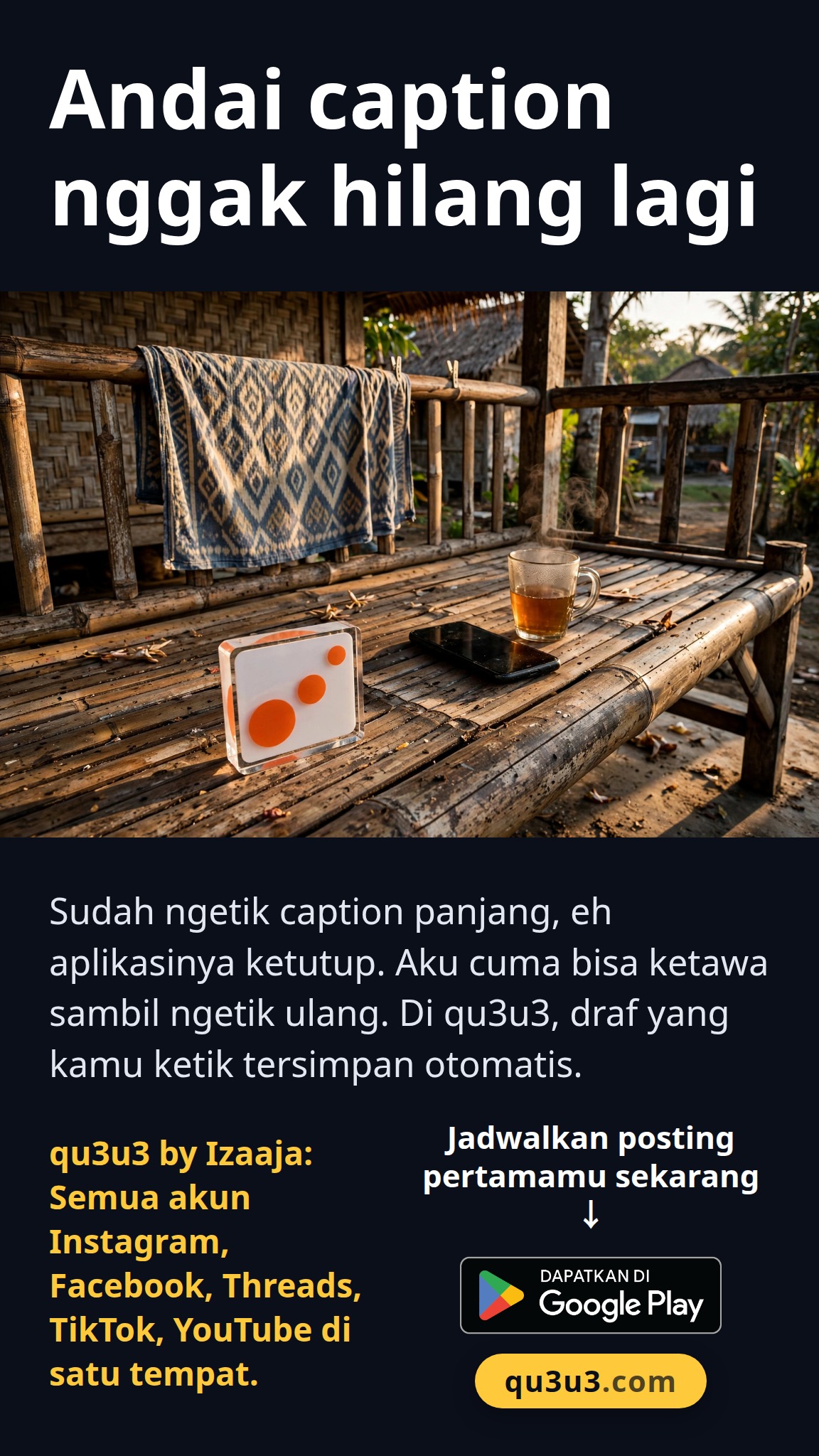 Andai caption nggak hilang lagi