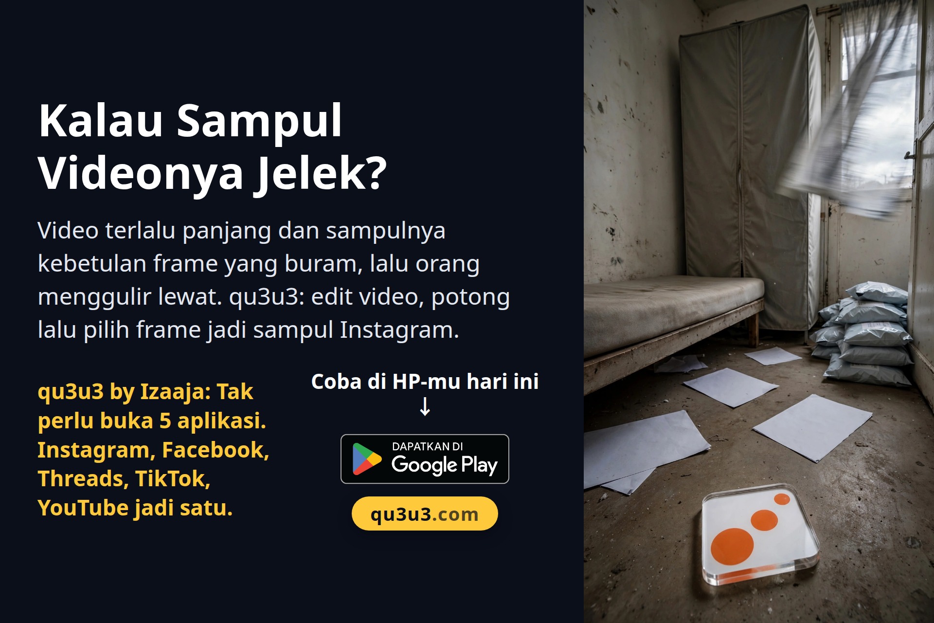 Sampul Video, Kalender Bulan, Penghitung Caption, dan Isian YouTube