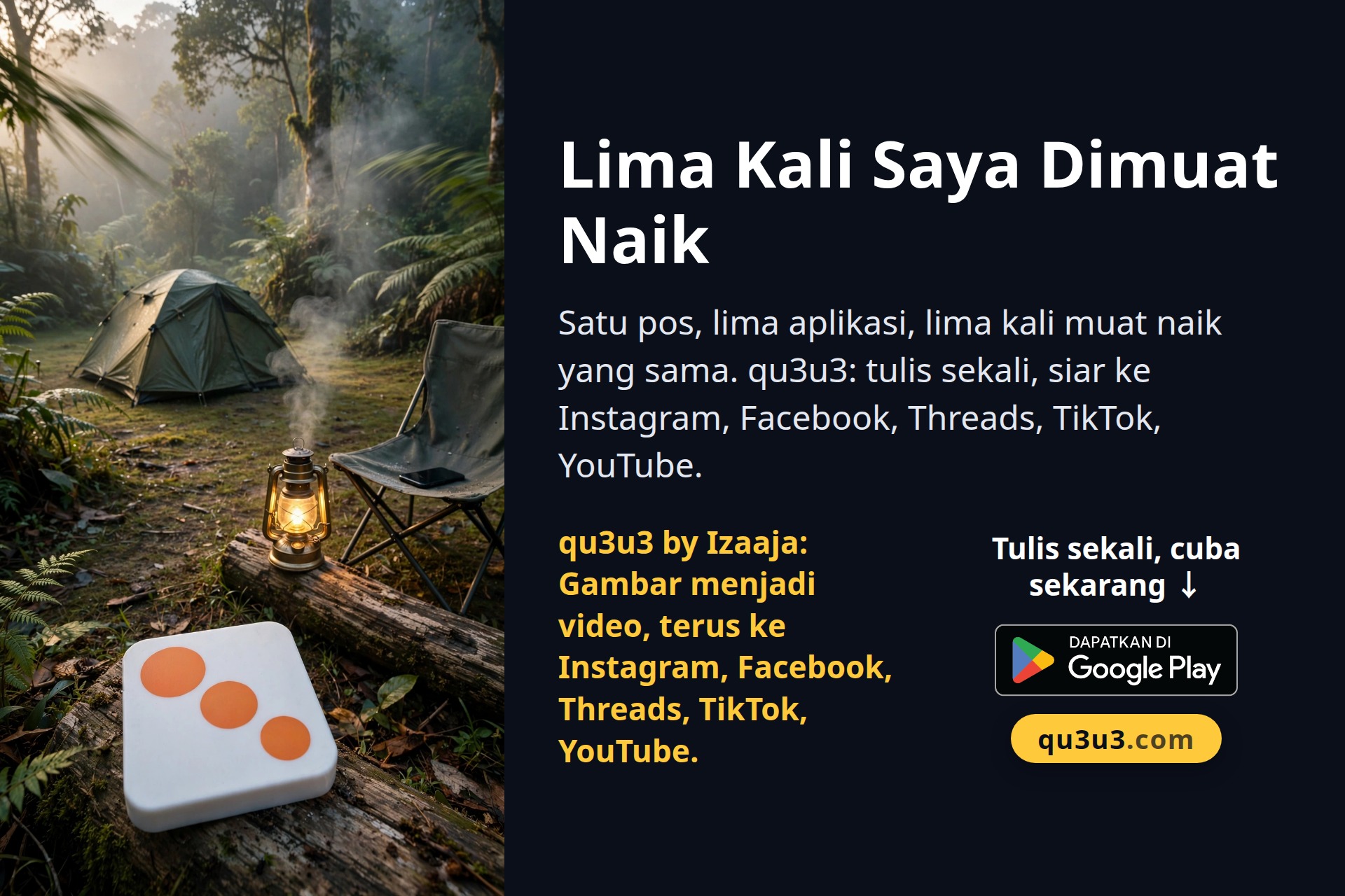 Meja Sunyi Waktu Pembeli Ramai