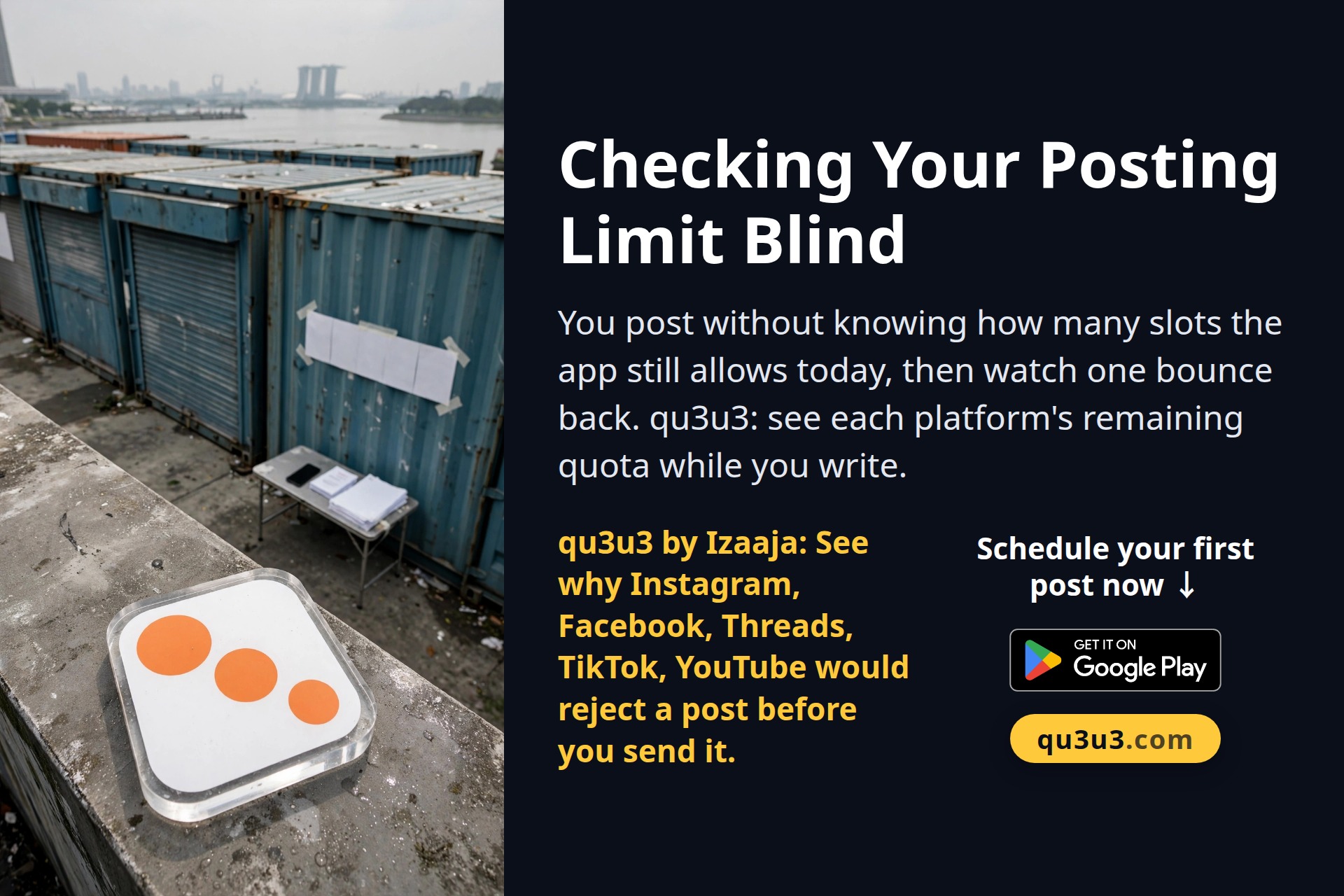 Checking Your Posting Limit Blind