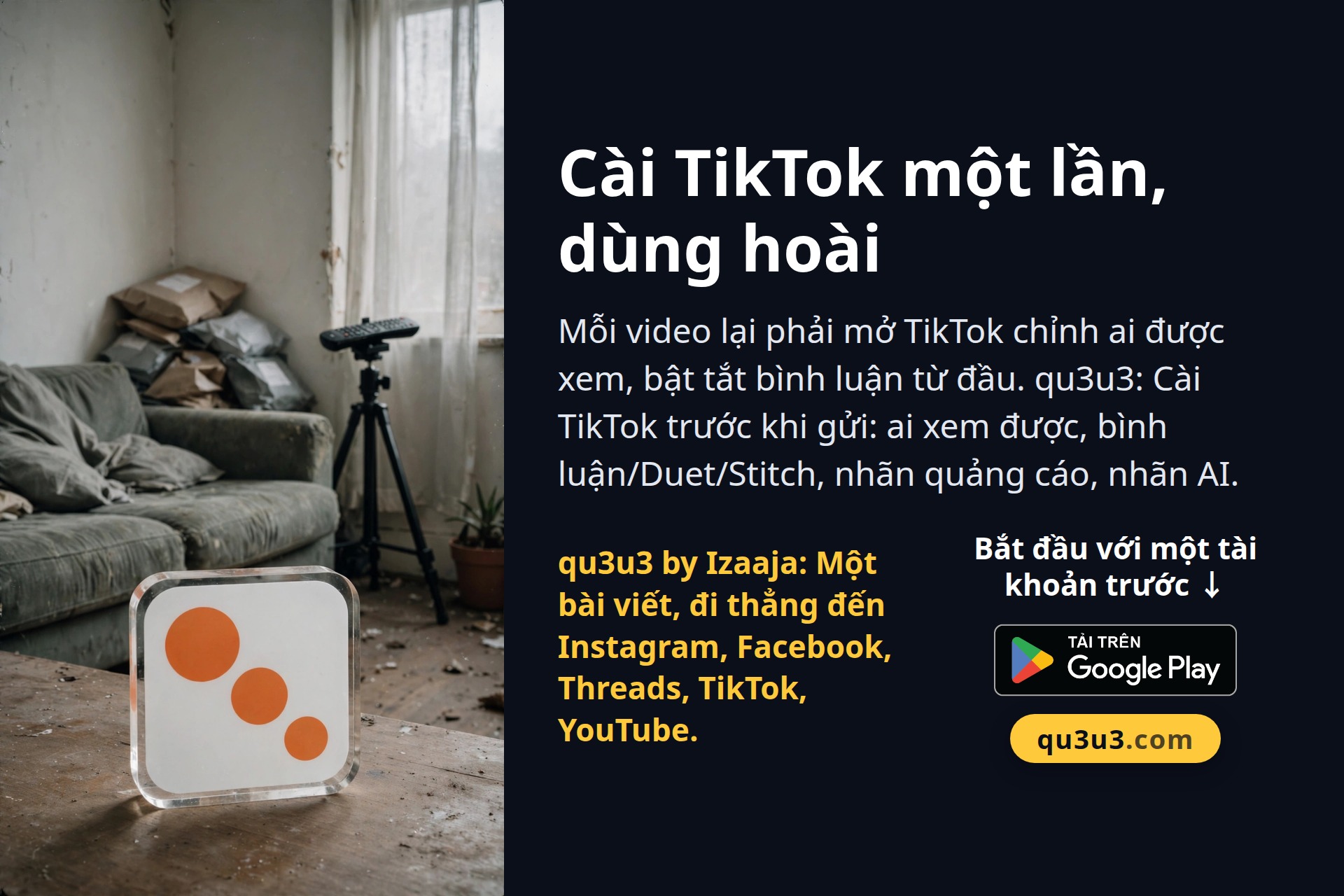 Cài TikTok một lần, dùng hoài