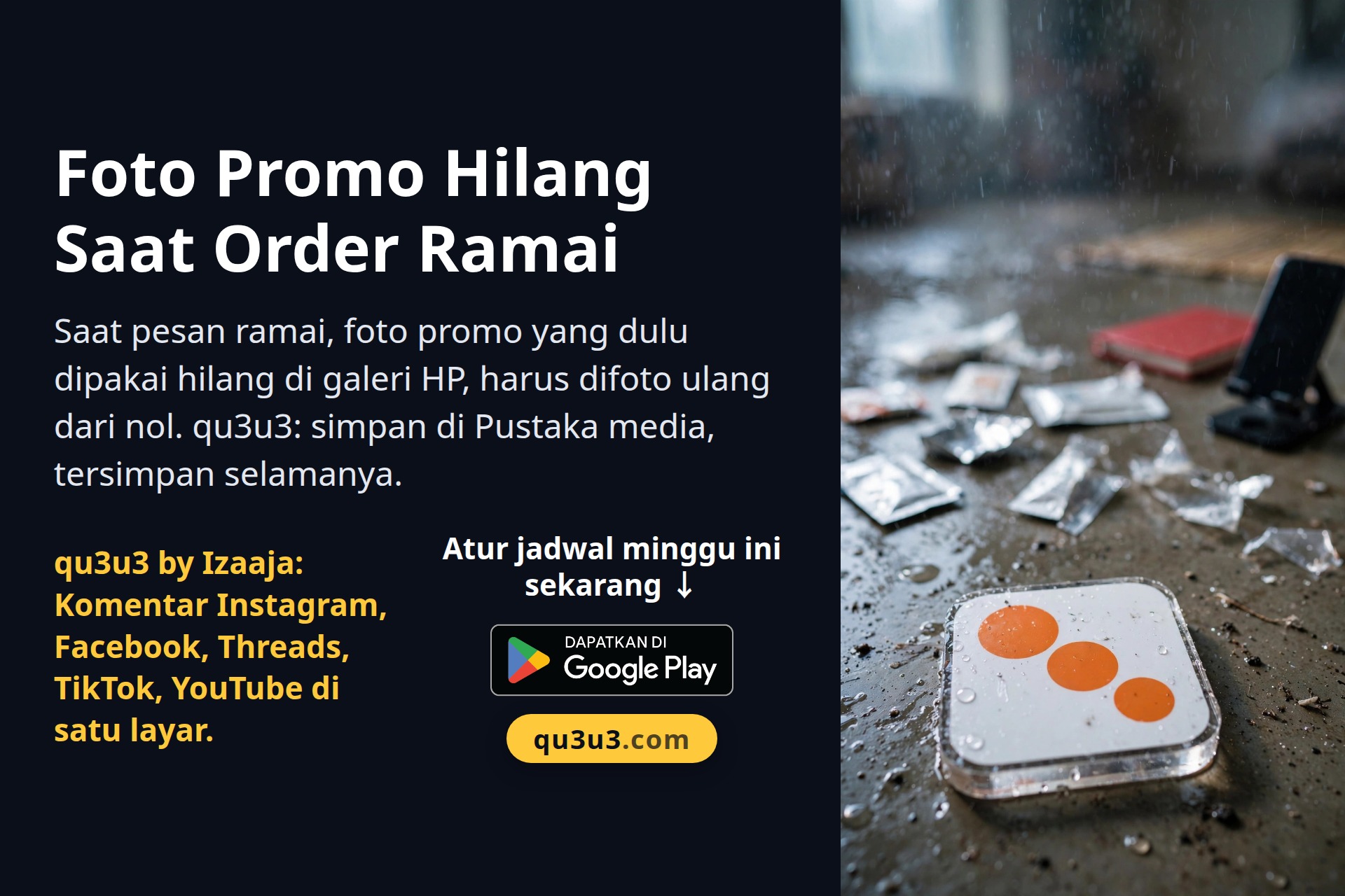 Foto Promo Hilang Saat Order Ramai