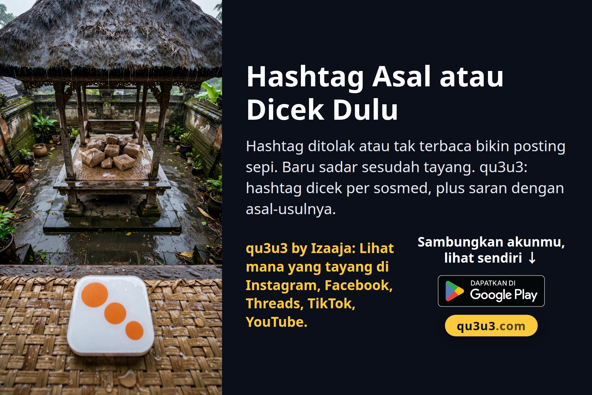 Hashtag Asal atau Dicek Dulu