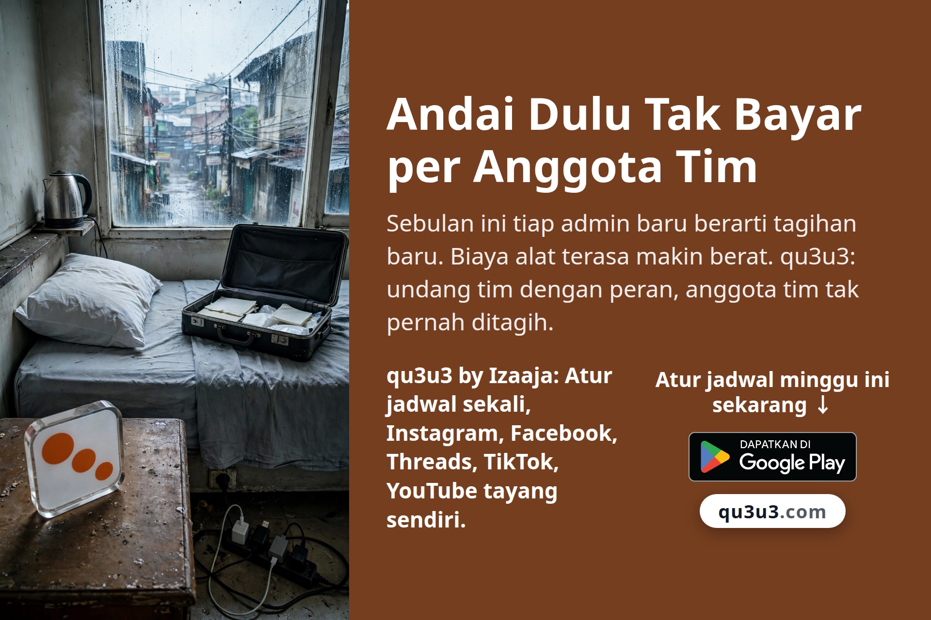 Andai Dulu Tak Bayar per Anggota Tim